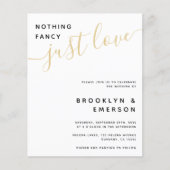 バジェットファンシーNothing Just Love結婚式招待状 (正面)