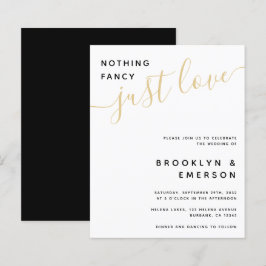 バジェットファンシーNothing Just Love結婚式招待状