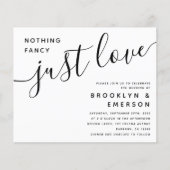 バジェットファンシーNothing Just Love結婚式招待状 (正面)