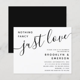 バジェットファンシーNothing Just Love結婚式招待状