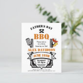 バジェットファーザーズデイバックヤードBBQパーティの招待状 (スタンド正面)