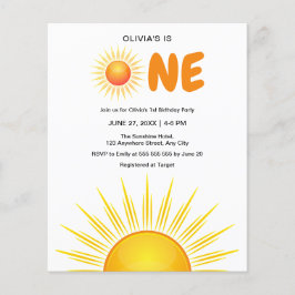 バジェットファーストのまわりにトリップザサン誕生日招待状 チラシ