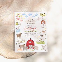 バジェットファーム動物納屋周囲の庭誕生日パーティー