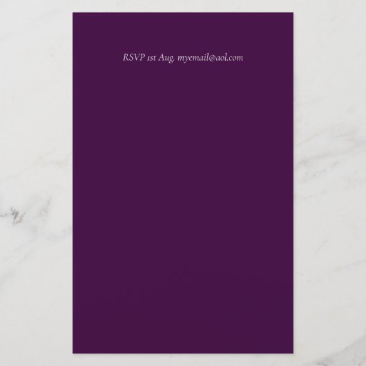 バジェットフィエスタベビーシャワーフォークアートフラワーズ招待状 (裏面)