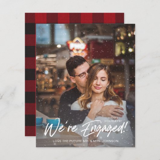 バジェットフェイクスノー我々はVフォト婚約したバッファロー (正面/裏面)