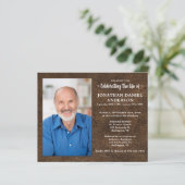 バジェットフェイクレザーお祝いオブライフ招待状 (スタンド正面)