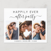 バジェットフォトウェディングレセプション招待状 (正面)