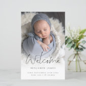 バジェットフォトオーバーレイへようこそ誕生のお知らせ (スタンド正面)