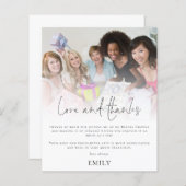 バジェットフォトオーバーレイブライダルシャワーラヴ感謝していィー (正面/裏面)