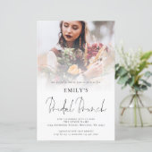バジェットフォトオーバーレイブランチブライダルシャワー招待状 (スタンド正面)
