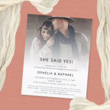 バジェットフォトオーバーレイボヘミアン婚約パーティ