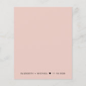 バジェットフォトオーバーレイ結婚式レセプション招待状 (裏面)