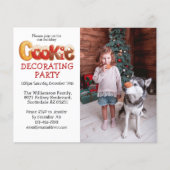 バジェットフォトクッキー飾のパーティの招待状 (正面)