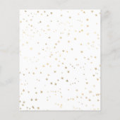 バジェットフォトクリスマスカード金ゴールドスター (裏面)