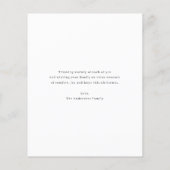 バジェットフォトクリスマスツリーのグリーティングカード チラシ (裏面)