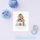 バジェットフォトクリスマスツリーのグリーティングカード チラシ (シングル)