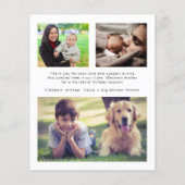 バジェットフォトクリスマスホリデー誕生のお知らせ (裏面)