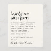 バジェットフォトクリームウェディングレセプション招待状 (正面)