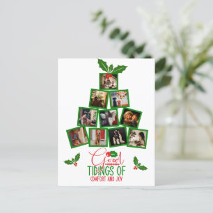 バジェットフォトグパーソナライズされたリーンクリスマス ポストカード