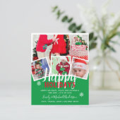 バジェットフォトコラージクリスマスカード年次レター (スタンド正面)