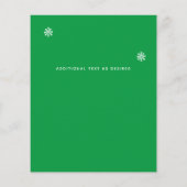 バジェットフォトコラージクリスマスカード招待状レター (裏面)