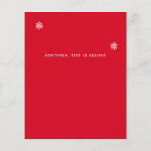 バジェットフォトコラージクリスマスカード招待状レター チラシ (裏面)