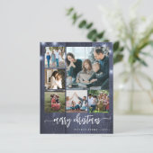 バジェットフォトコラージメリークリスマスホリデーカード (スタンド正面)