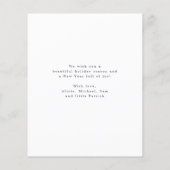 バジェットフォトコラージメリークリスマスホリデーカード (裏面)