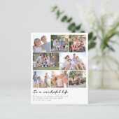 バジェットフォトコラージュタイポグラフィホリデーカード (スタンド正面)