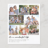 バジェットフォトコラージュタイポグラフィホリデーカード (正面)