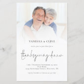 バジェットフォトサンクスギビングディナー招待状 (正面)