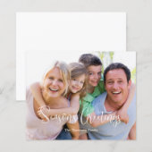 バジェットフォトシーズンのグリーティングホリデーカード (正面/裏面)