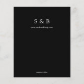 バジェットフォトタイポグラフィ日付を保存HBフライヤー チラシ (裏面)