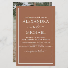 バジェットフォトテラコッタボホ結婚のシンプル