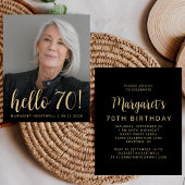 バジェットフォトハロー70誕生日パーティー招待状