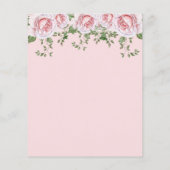 バジェットフォトハートピンクカップルシャワー招待状 チラシ (裏面)