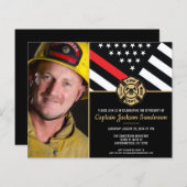 バジェットフォトファイヤーファイターリタイアメント招待状 (正面/裏面)