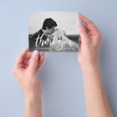 バジェットフォトブラック&ホワイト書道2ありがとう チラシ (手)