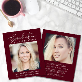 バジェットフォトブルゴーニュ卒業パーティー招待状