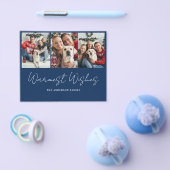 バジェットフォトブルークリスマスカード チラシ (シングル)