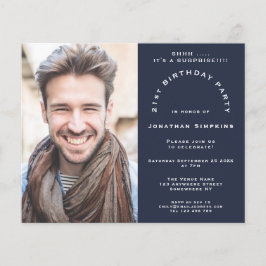 バジェットフォトマン21stサプライズパーティー海軍招待状