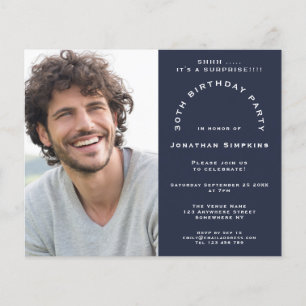 バジェットフォトマン30thサプライズパーティー海軍招待状