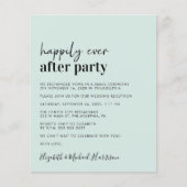 バジェットフォトミントウェディングレセプション招待状 (正面)