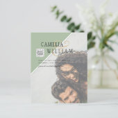 バジェットフォト結婚式招待状の混色 (スタンド正面)