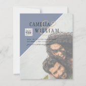 バジェットフォト結婚式招待状の混色 (正面)