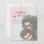 バジェットフォト結婚式招待状の混色 (正面)