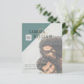 バジェットフォト結婚式招待状の混色 (スタンド正面)