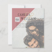 バジェットフォト結婚式招待状の混色 (正面)