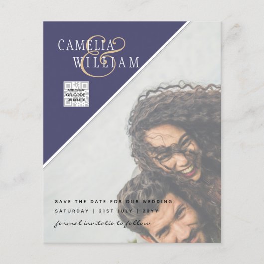 バジェットフォト結婚式招待状の混色 チラシ (正面)