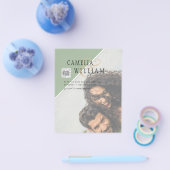 バジェットフォト結婚式招待状の混色 チラシ (シングル)